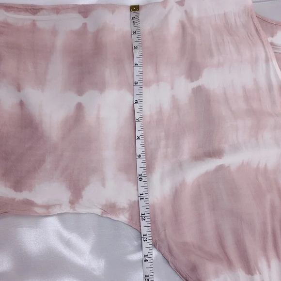AAKAA Dusty Rose Tie Dye Faux Wrap Romper M - Picture 4 of 11